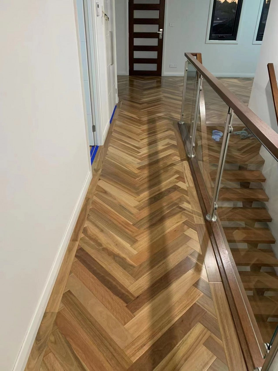 Engineered Spotted Gum Herringbone SG4304